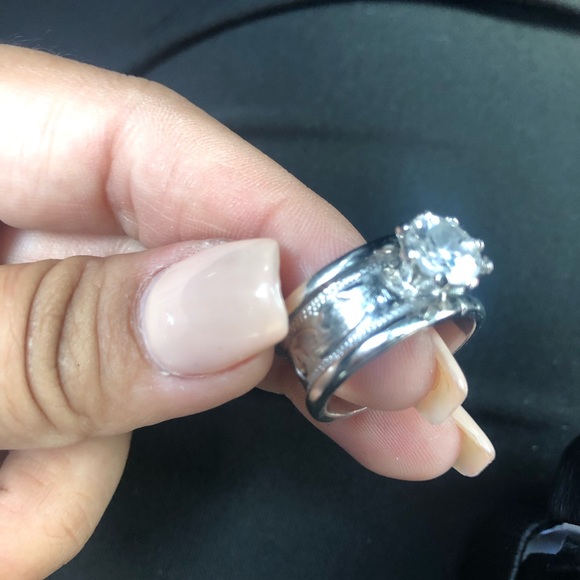 INSPIRED HYO SILVER WESTERN ENGAGEMENT RING-8 - Picture 5 of 5